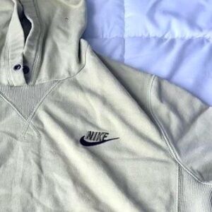 Nike Men's Green Hoodie Sweatshirt